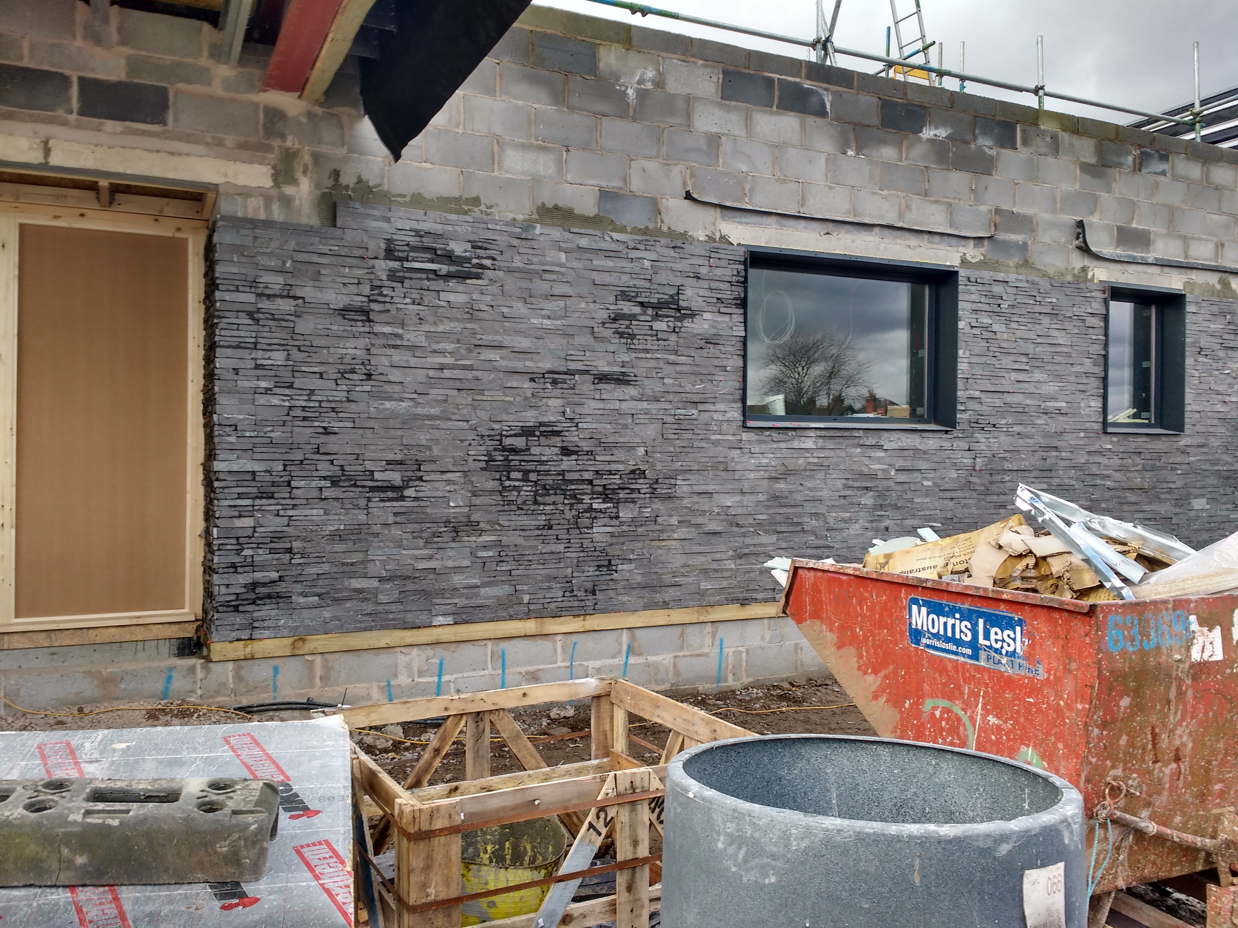 Norstone Stacked Stone contributing towards waste management credits on a LEED certified project